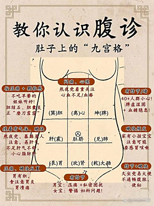 腹痛“九宫格”自诊指南：不同位置疼法对应不同器官，医生教你快速识别危险信号
